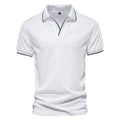Mens Tshirt Spring and Summer New Solid V Neck POLO Shirt for Men