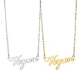 OEM ODM Gold Plated Stainless Steel Customized Letter Personalized Name Necklace for Women Jewelry Brands