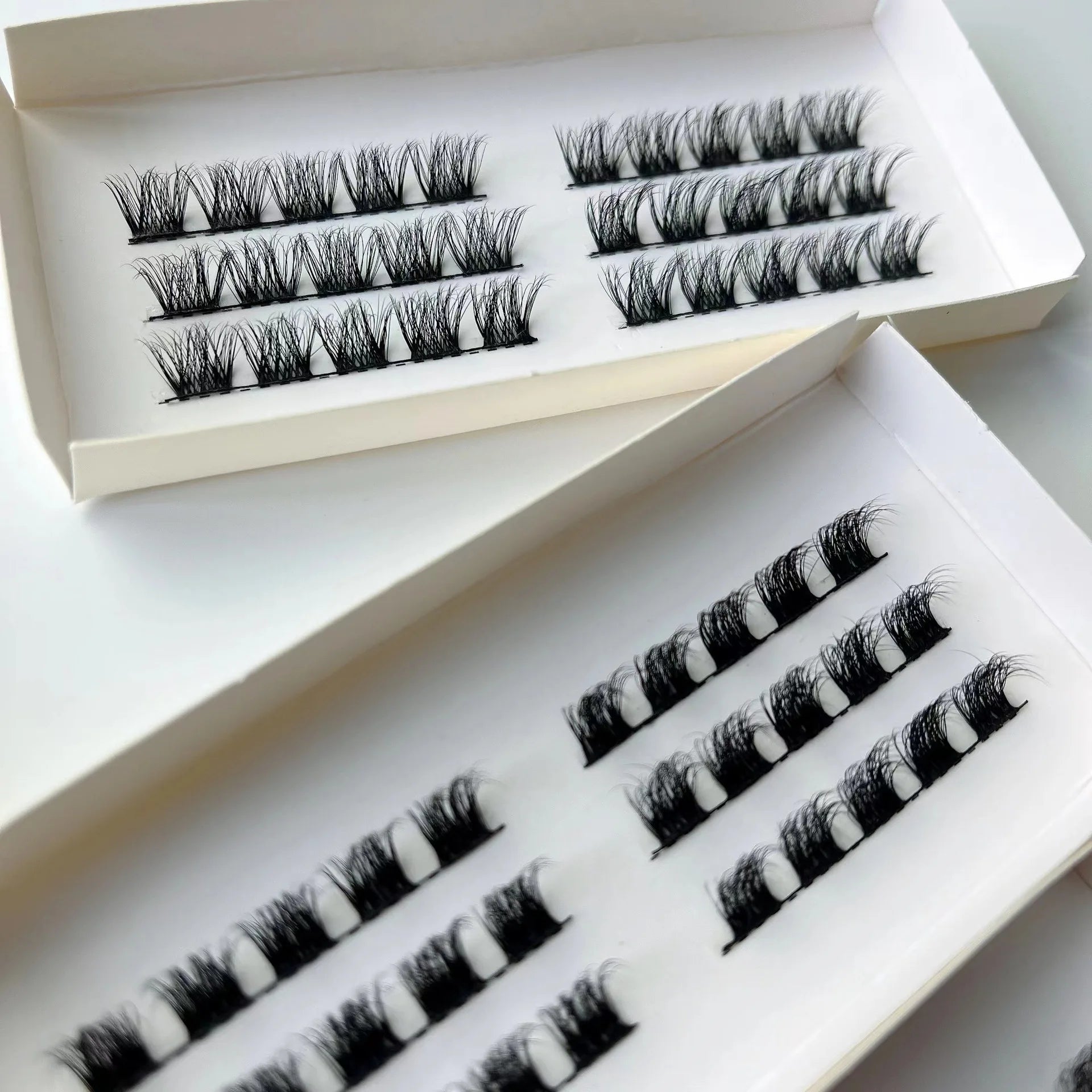 Mink Diy Eyelash Lashes Extensions Kit Container Packaging Latex Free Long Lasting Empty Diy Lash Boxes Set