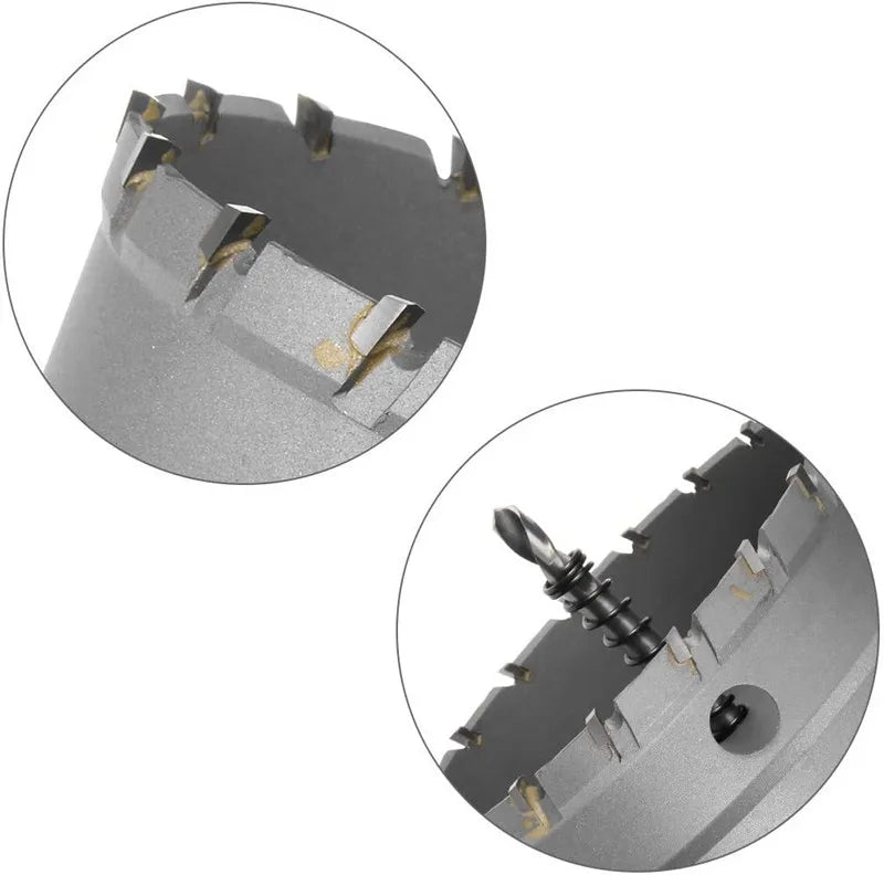 16-100mm Sandblasted Carbide-Tipped High Speed Steel Concrete Hole Saw Fast Speed Drilling for Metal Pipe 3-Year Warranty