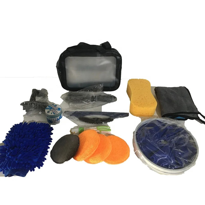 Hot Sales 14Pcs Car Detailing Brush Set Auto Washing Brush Drill Set Car Cleaning Tools Kit for Interior