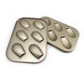 Commercial Commercial Bakeware Food Grade Nonstick Carbon Steel 6 Molds Mini Madeleine Classic Muffin Pan With Gold Coating