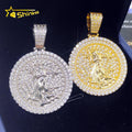 925 Sterling Silver Hip Hop Pendants GRA Certified Liberty Pendant Custom Moissanite Necklace Pendant