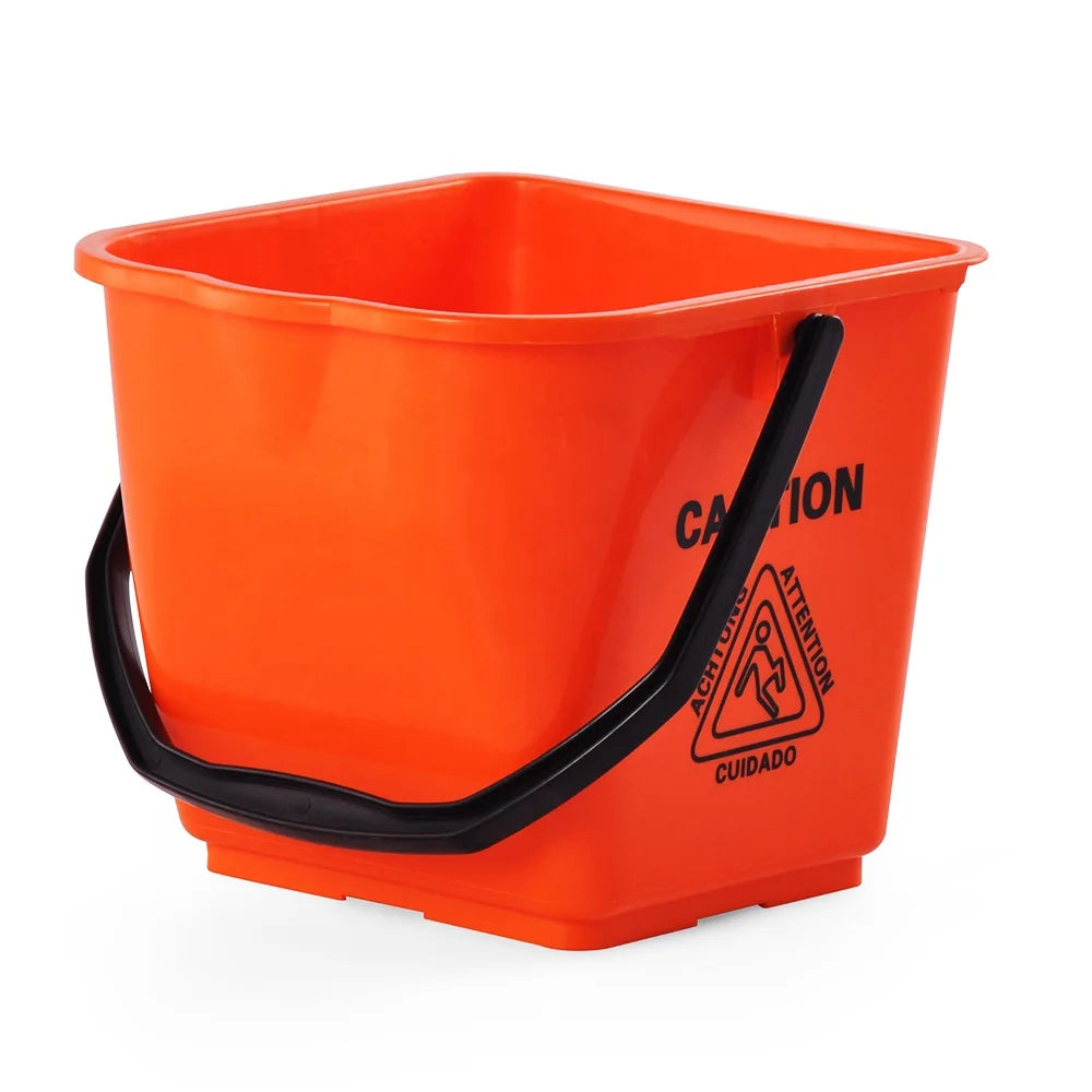 O-Cleaning Heavy Duty 18L Plastic Utility Sanitizing Bucket Detergent PailSquare Water Container for Home/Commercial/Office