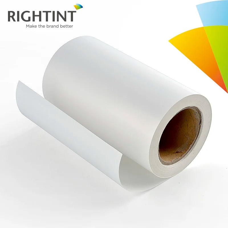 Inkjet Glossy Self-Adhesive White PP Film Single Sided Acrylic Hot Melt Water Activated Masking Material 50m