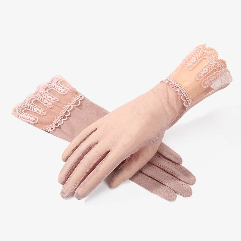 Wholesale Breathable Women Girls Sun protection Summer Fashion Gloves