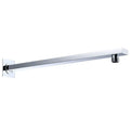 Extra Long Thick Stainless Steel Shower Extension Arm Black Chrome Plated Shower Straight Wall Mounted Shower Arm