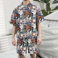 Low MOQ Tapestry Fabric Manufacturer Custom Tapestry Men's Button up Shirts Jacket and Shorts