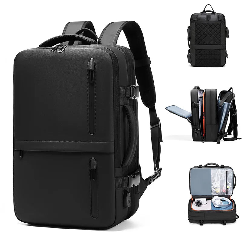 Wholesale Laptop Backpack Expandable Large Laptop Travel Bag Waterproof Large Capacity Travel Business Backpack for Men
