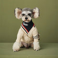 China Pet Factory Wholesale Luxury Classic Modern Cotton Print Designer Dog Cardigan Korea Dog Suit Clothes Chinese New Year All