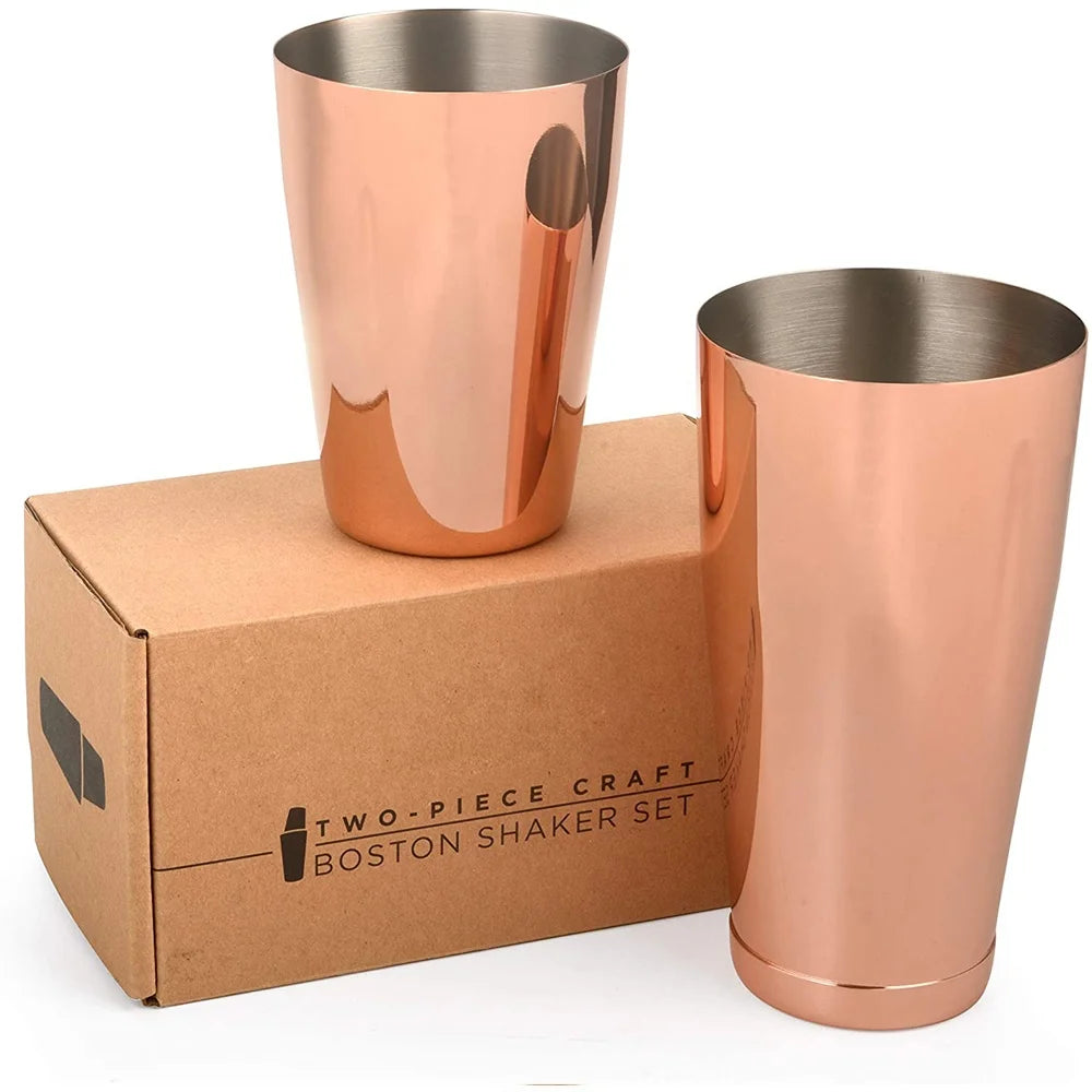 Wuyi Camol China Factory Price bar Cocktail Shaker boston Sales Reasonable Price Cocktail Shaker Rose Gold Drink Shaker