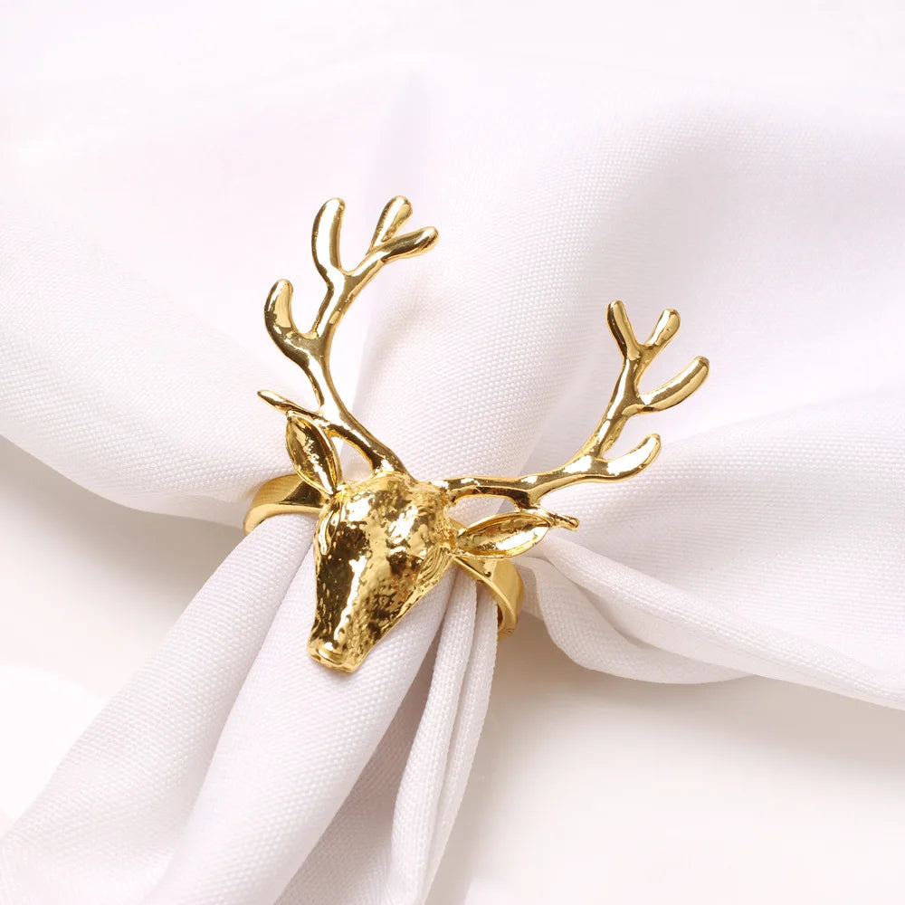Christmas Reindeer Metal Napkin Ring
