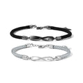 SC Wholesale Spiricle Braided String Bracelets Long Distance Couple Bracelets High Wear Resistance Infinity Mobius Bracelets