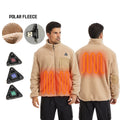 Custom Polar Fleece Rechargeable Battery Heated Jackets Men With Heating USB Electric Heated Thermal Jacket