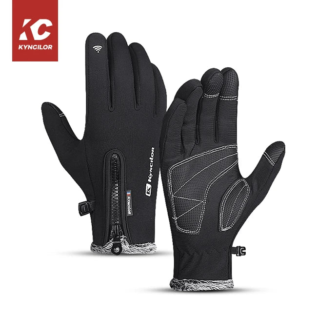 Hot Sale Racing Gloves for Winter Breathable Waterproof Cycling Gloves for Riding Bicycle Motorcycle Touchscreen Compatible