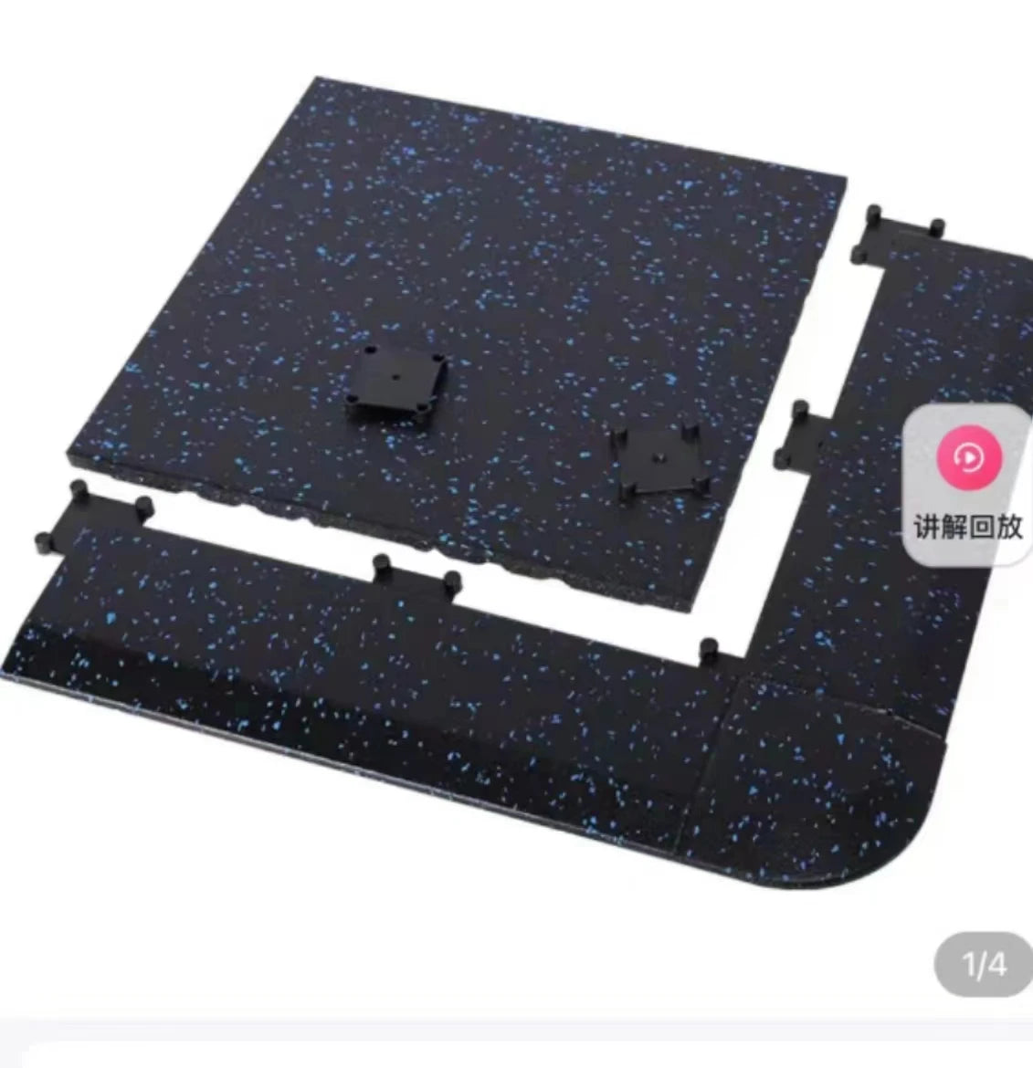 15mm - 40mm Thick Gym Crossfit Rubber Tiles Floor Mat