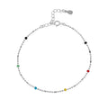 Silver Plated Vintage Beaded Bracelet & Bangles for Children & Women Colorful Seed Beads Custom Friendship Gift