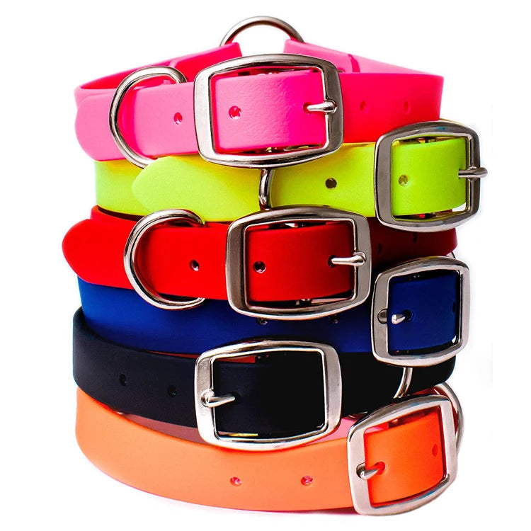 Adjustable Personalized Plastic Soft Pvc Waterproof Neck Dog Collar for Pet