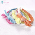 New Head Hoop Wholesale Girl Hair Hoop Pure Color Bow Head Band Hair Accessories Hair Decoration Hairband Luxury BPH-FG504 6 Pcs