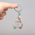 Custom Soft Enamel Die Cut Letter Keychains Venice Keychain Pendant Tourist Souvenir Gift Key Chain