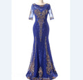 2024 New Arrival Sequins Party Dresses Royal Blue Mother Gown of the Bride Dresses for Wedding