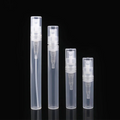 2 ml 3ml 4ml 5ml Small Mini Sprayer POP Transparent Color Black White Perfume Plastic Spray Bottle 2ml