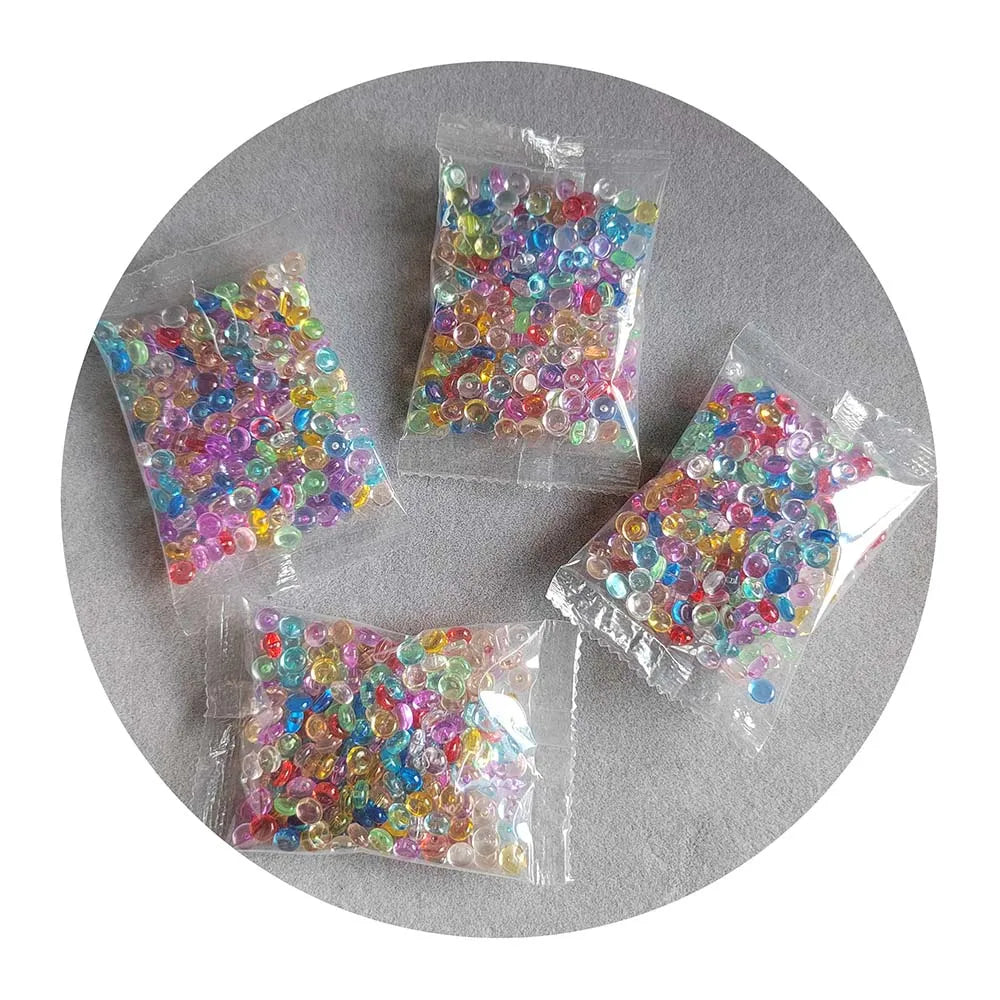 DIY Fluffy Slime Clay Anti Stress Toy Creative Fishbowl Beads Plastic Acrylic Vase Fish Bowl Filler Toys Crafts Party Supply