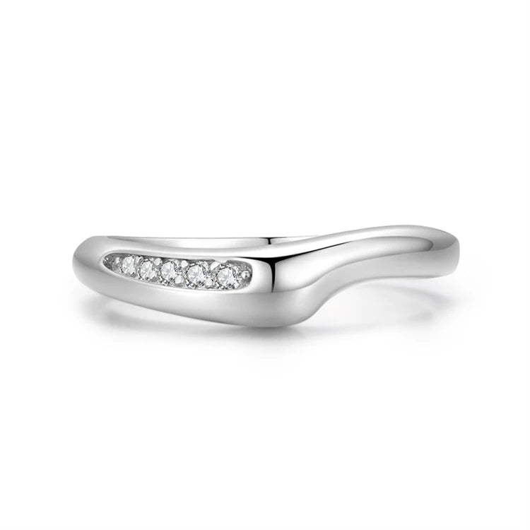 Original Design 925 Sterling Silver Zircon Diamond Trendy Chic Personality Ring for Women