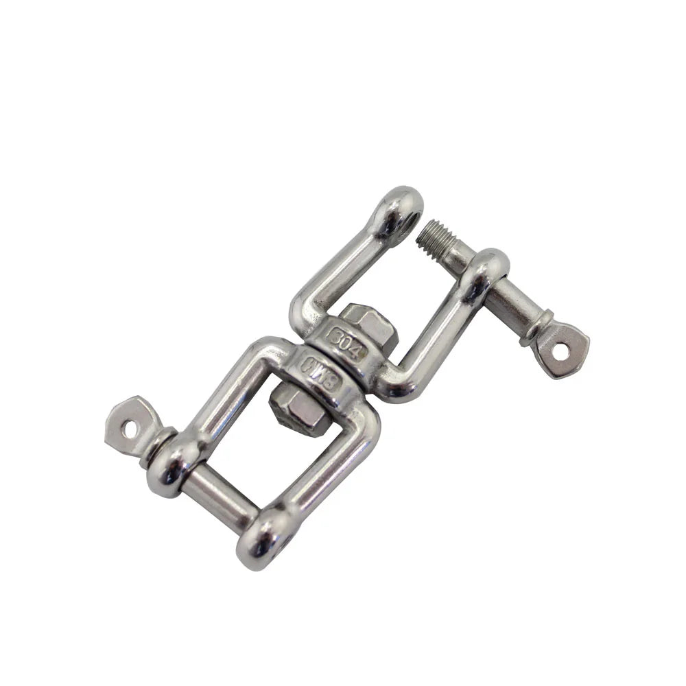 Factory Price Anti Knot Rotating Ring Jaw&Jaw End Swivel Stainless Steel 304 316 360 Degree Rotatable for Boat Yacht Fittings