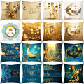 Ramadan Mubarak Cushion Cover Cotton Eid Mubarak Decoration Home Islamic Muslim Party Favors Happy Eid Pillowcase Party Supplies