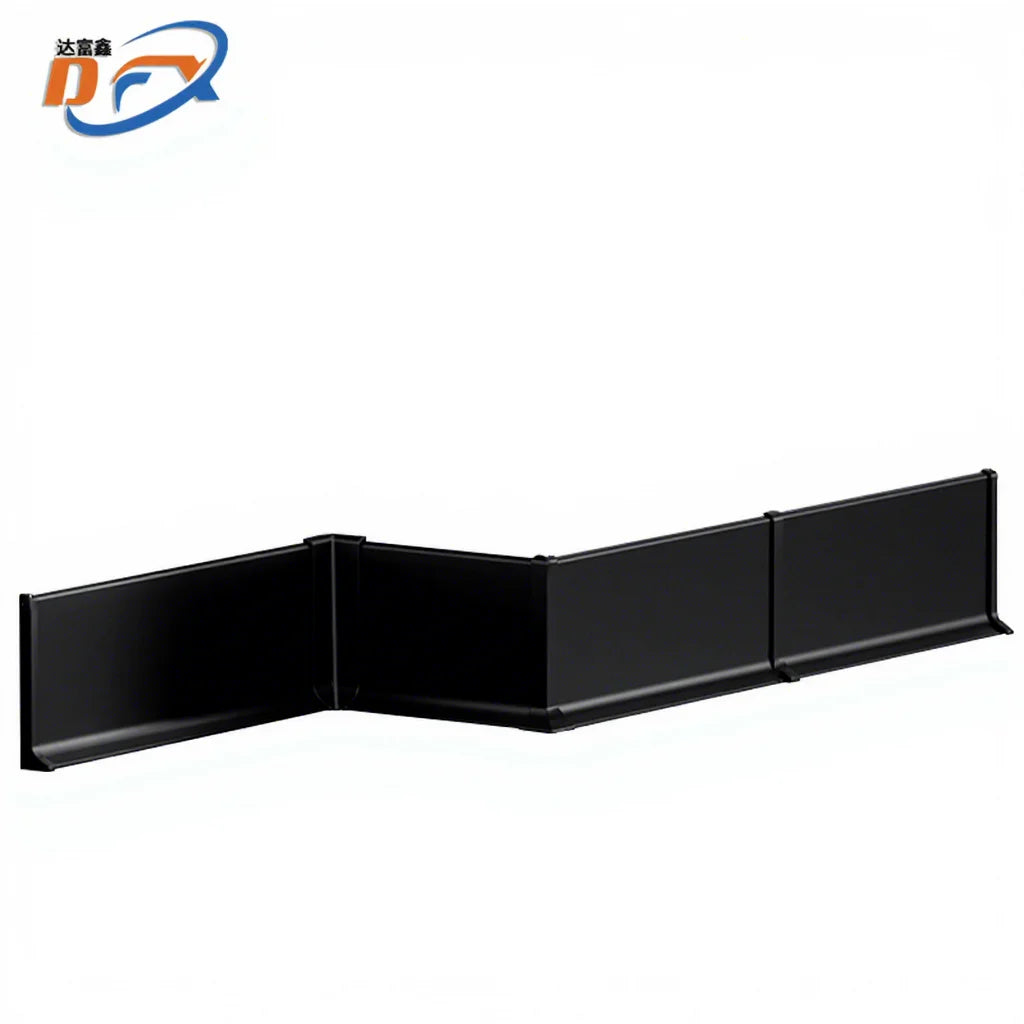 Architectural Decoration Strip Factory Direct Sale 4cm Tall Paste Style Aluminum Alloy Flooring Trim Baseboard for Outdoor Park