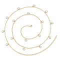 African Weight Lost Bikini Stainless Steel Zircon Crystals Beads Pendant Charm Waist Belly Ring Chain Body Jewelry for Women