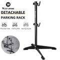WEST BIKING Convenient Folding Bicycle Rack Durable Iron Bike Parking Rack Detachable Road Bike Hook for Urban