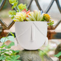Modern Home Office Decorative Crafts Ceramic Small Planters Unique Indoor Head Flower Pot Succulent Face Plante