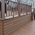 Hualong HLM-145 Hard Wearing Waterproof Smooth Modern Outdoor WPC Composite Veneer Decking Floor Covering 5-Year Warranty CE