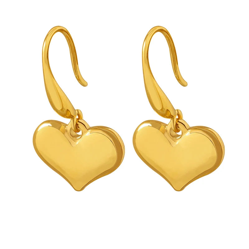 Fashion Heart Pendant Earrings Design Cool Earrings Dating Girl Gift