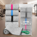 Eco-Print Personalized Custom Logo Outdoor Fitness Quick Dry Sports Microfiber Gym Towel