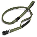Bungee Dog Leash with Quick Release Buckle-Adjustable Elastic Training Lead Frog Clip for Outdoor Running WalkingTactical Use