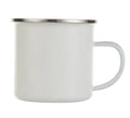 Customized Sublimation Bank Tumbler 11oz Enamel Mug with Handle White Coffee Mug