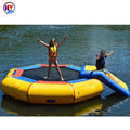 Popular Inflatable Floating Water Jumping Bed Sea Water Park Pvc Inflatable Floating Trampoline Sea Water Trampoline