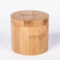 Wholesale Eco-Friendly Handmade Round Watch Boxes Custom OEM Logo Wooden Cylinder Bamboo Laser Engraving Feature