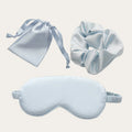 Three-Piece Set Simulation Silk Eye Mask Hair Band and Pig Intestine Sleep Eye Mask Internet Celebrity Eye Health Supplies