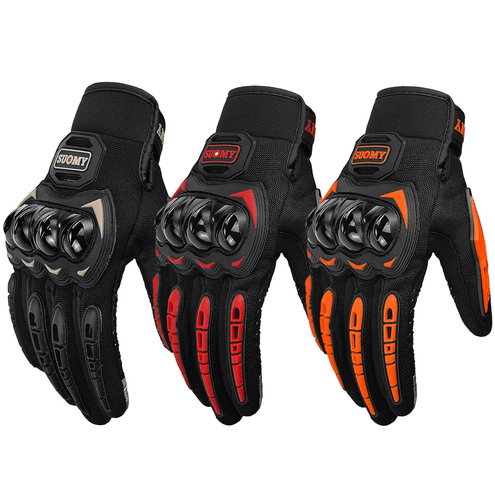 SUOMY Motorcycle Gloves Women Touchscreen Motorbike Moto Cycling Luvas Summer Breathable Scooter Motocross Racing Guantes S-XXL