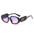 Hot Selling Luxury Retro Small Frame Irregular Women Eyewear PC Oval Man Sunglasses
