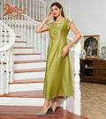 2023 Wholesale Dubai Turkey Luxury Islamic Clothing Short Sleeve Design Dress Women Muslim Dress Hand Work Open Abaya