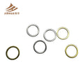 Salt Water Quality Swimwear Accessories Shiny Gold Zinc Alloy Metal Bra Rings for Stock and Bikini Custom