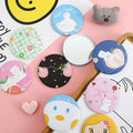 Custom Round Small Gift Tin Mini Portable Makeup Mirror for Girls Tin Cosmetic Badge Mirror Souvenir Travel Tin Pocket Mirror