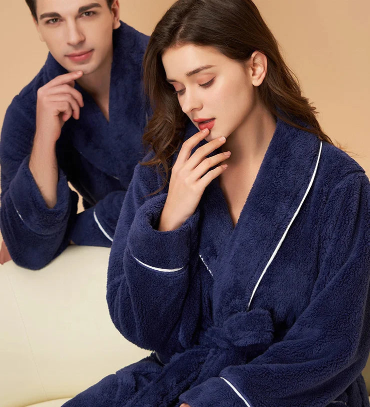Christmas Long Sleeves Pants Fleece Pajamas Couple Family Two Piece Set Pajama Suit