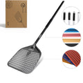 16 Inch Hard Anodized Square Perforated Pizza Peel Custom Processing Baking Shovel Pizza Tools