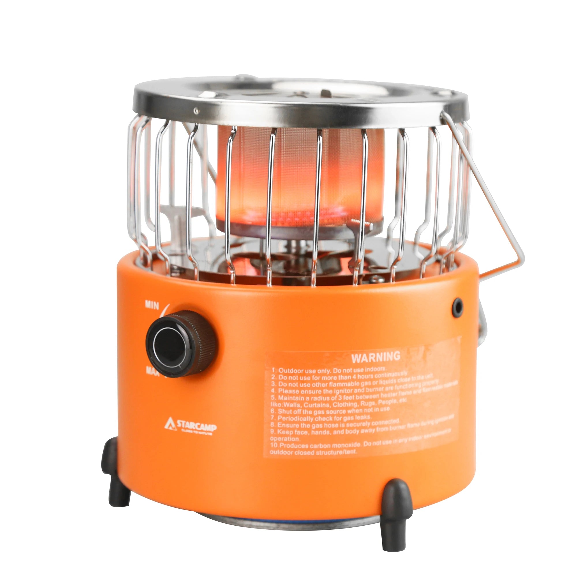 STARCAMP 2000W Portable Steel Camping Stove and Gas Heater 2 in 1 Outdoor Solution for Patio Heating